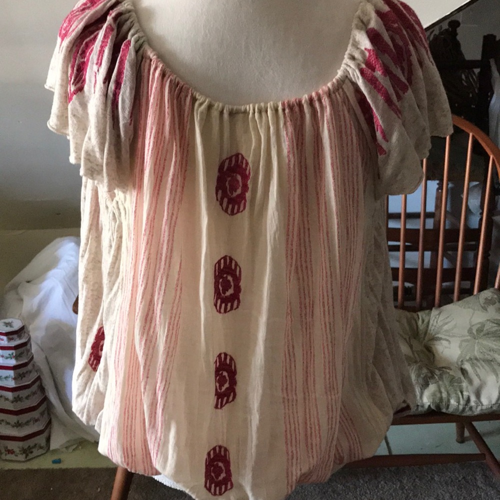 Free people gauze blouse lg - Picture 6 of 6